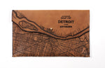 Load image into Gallery viewer, Detroit Map Clutch