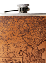 Load image into Gallery viewer, Yellowstone National Park Map Flask