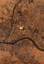 Load image into Gallery viewer, Pittsburgh Map Clutch
