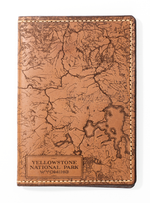 Load image into Gallery viewer, Yellowstone National Park Map Passport Wallet
