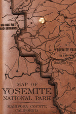 Load image into Gallery viewer, Yosemite National Park Map Journal
